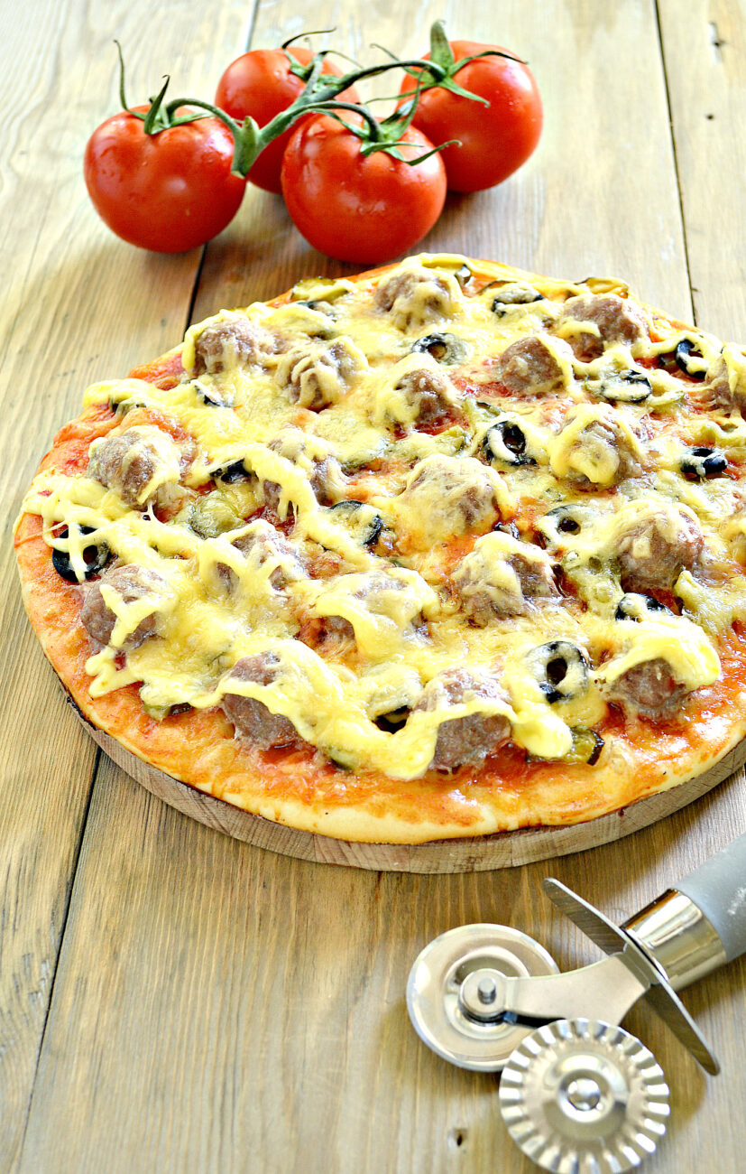 рецепт пиццы в домашних условиях мясная фото 25