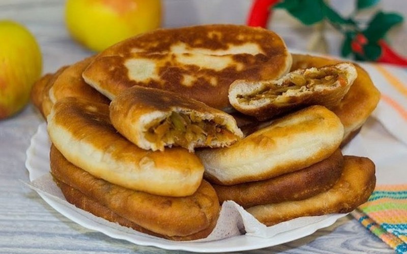 Жареные Пирожки С Капустой На Сковороде Рецепт