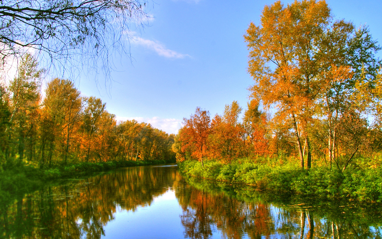 Осень речка