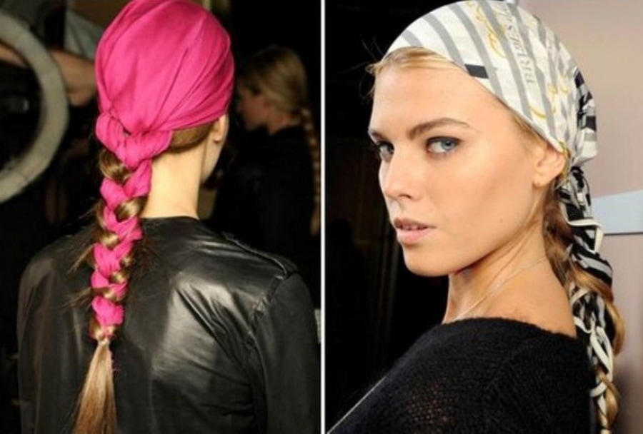 Как завязать платок на голове разными способами если нет волос и бровей