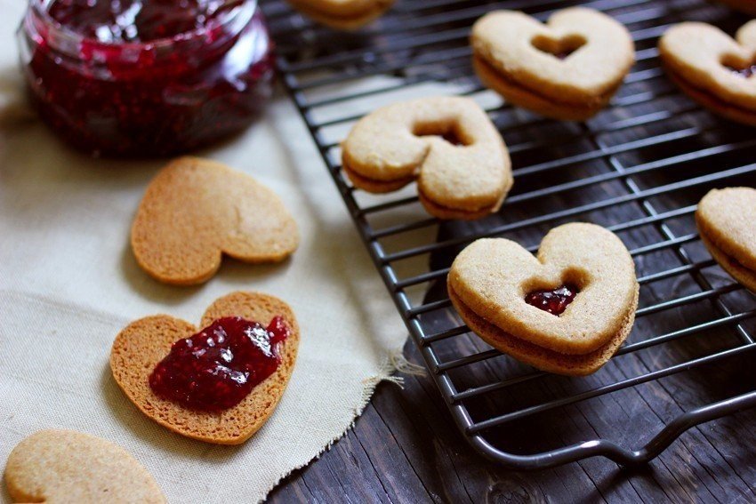 Рецепт печенья сердечки с сахаром