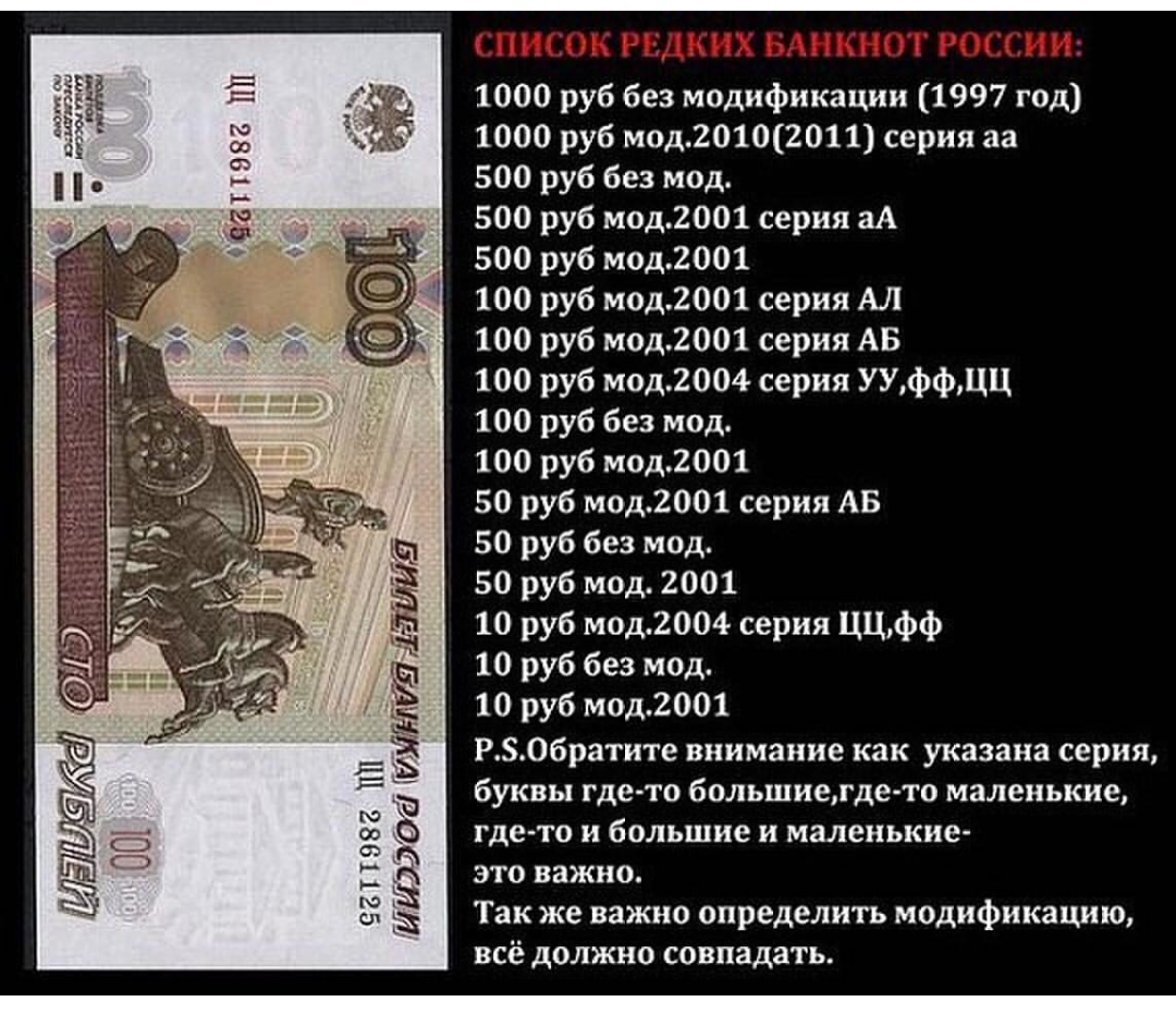 Таблицы купюр. Редкие дорогие купюры. Редкие номера банкнот. Редкие купюры современной России.