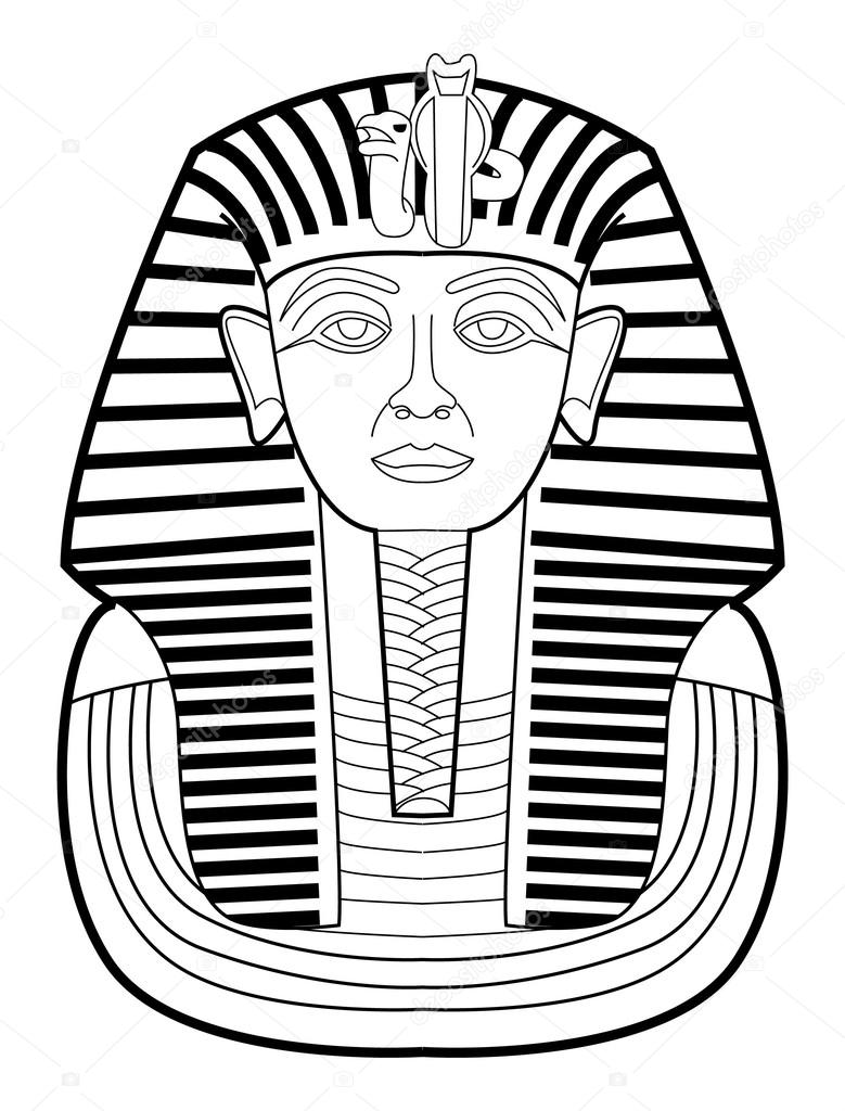 Тутанхамон Египетский фараон фараон древнего раскрас