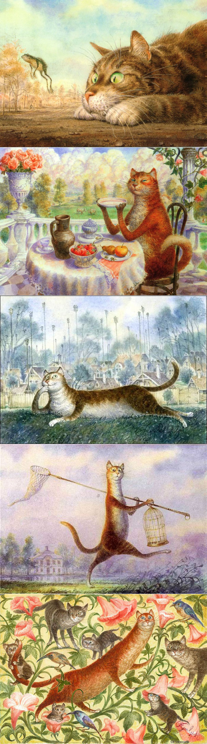 Петербургские коты коллаж