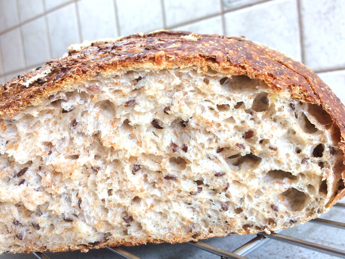 Цельнозерновой хлеб на закваске рецепт в духовке
