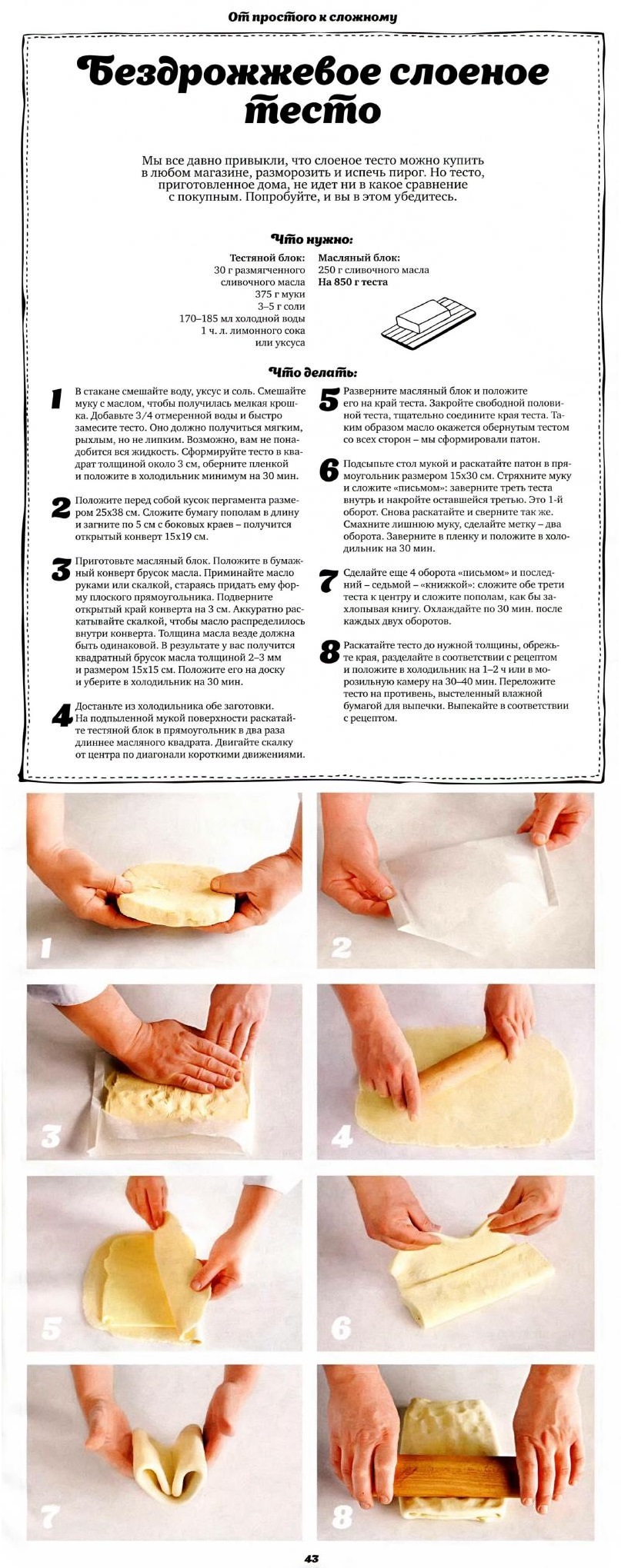 Как приготовить тесто простой рецепт