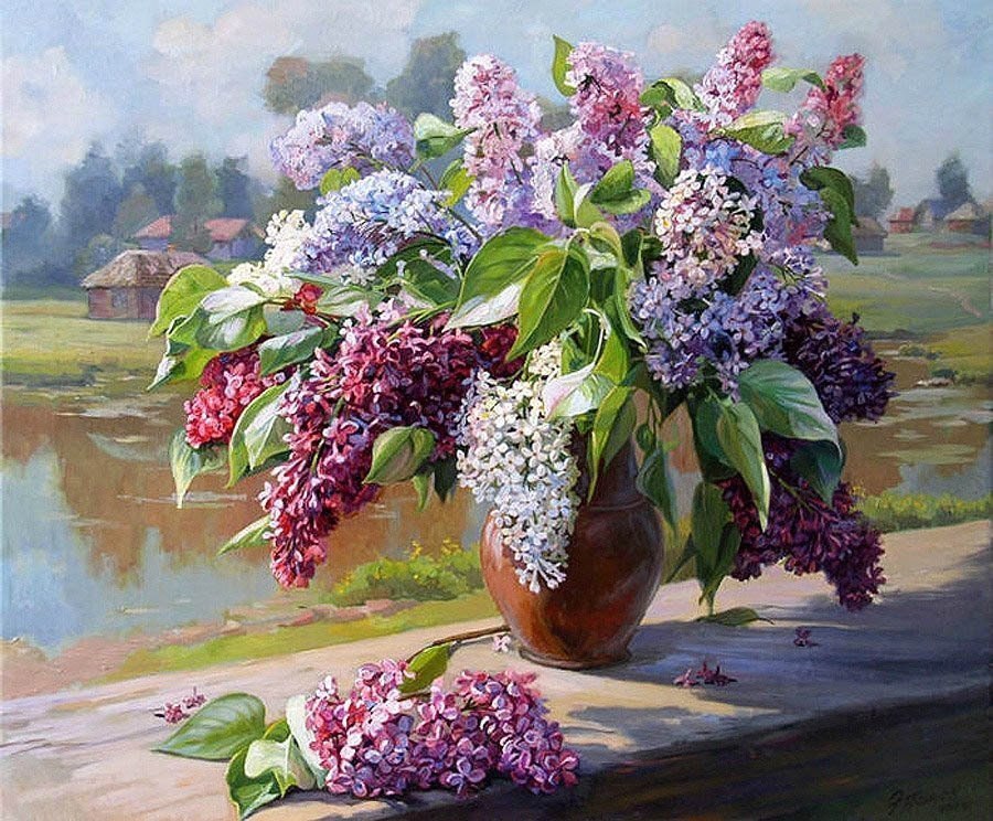 Живопись Анатолий Мишин сирень