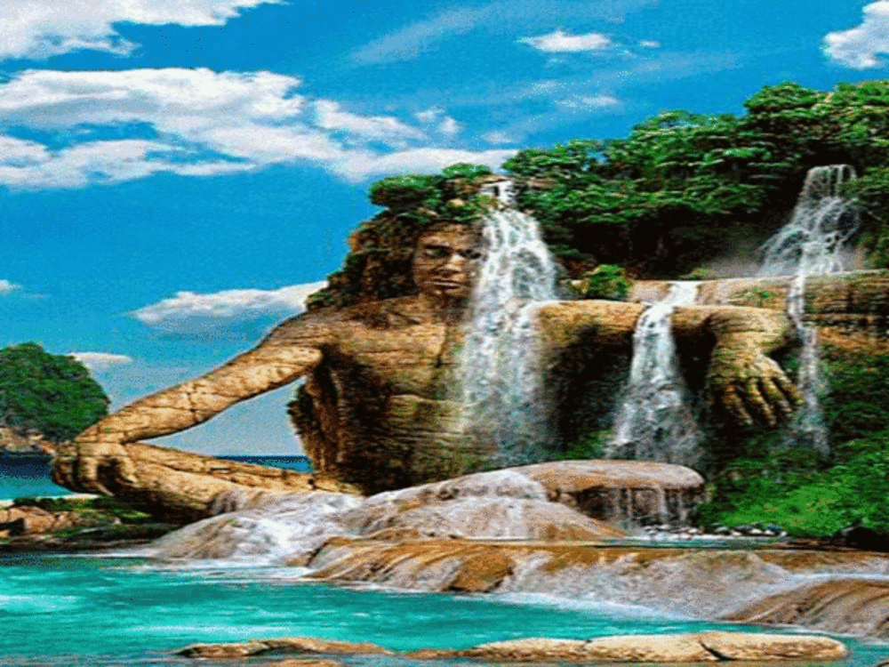 Живой крас. Живая природа водопады. Анимация природа. Живые пейзажи. Движущиеся водопады.