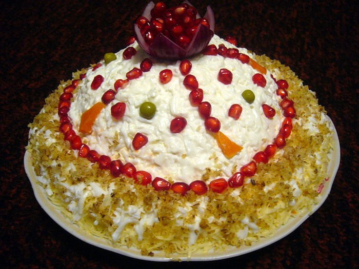 Шапка Мономаха салат