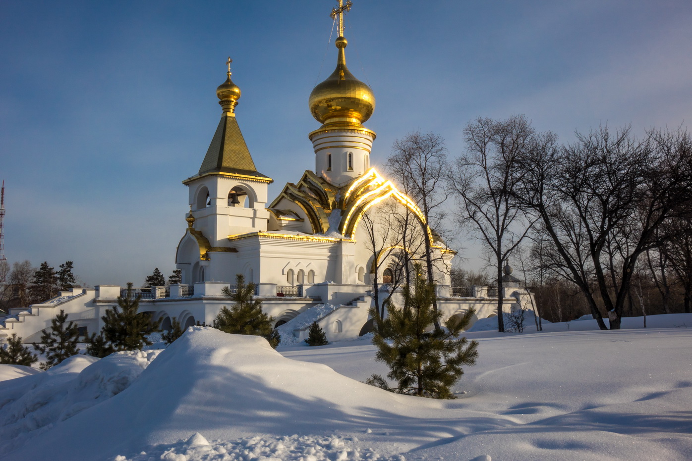 Апатиты Церковь зима