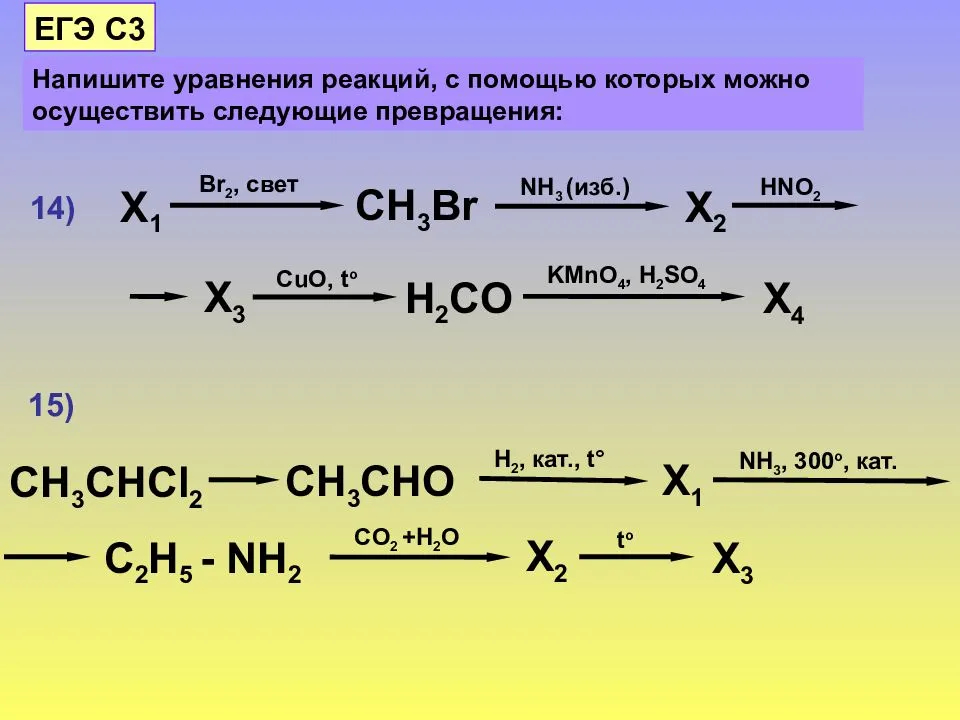 В схеме превращений ch3cho x c2h4 веществом х является