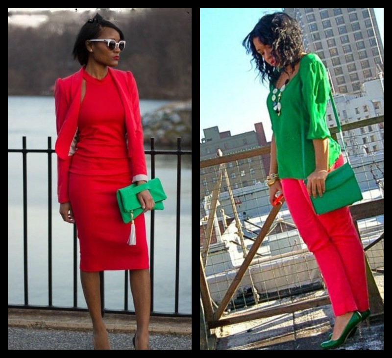 Красные и зеленые посмотрите. Красный и зеленый в одежде. Сочетание зеленого цвета с красным в одежде. Сочетание красного и салатового в одежде. Салатовый с красным в одежде.