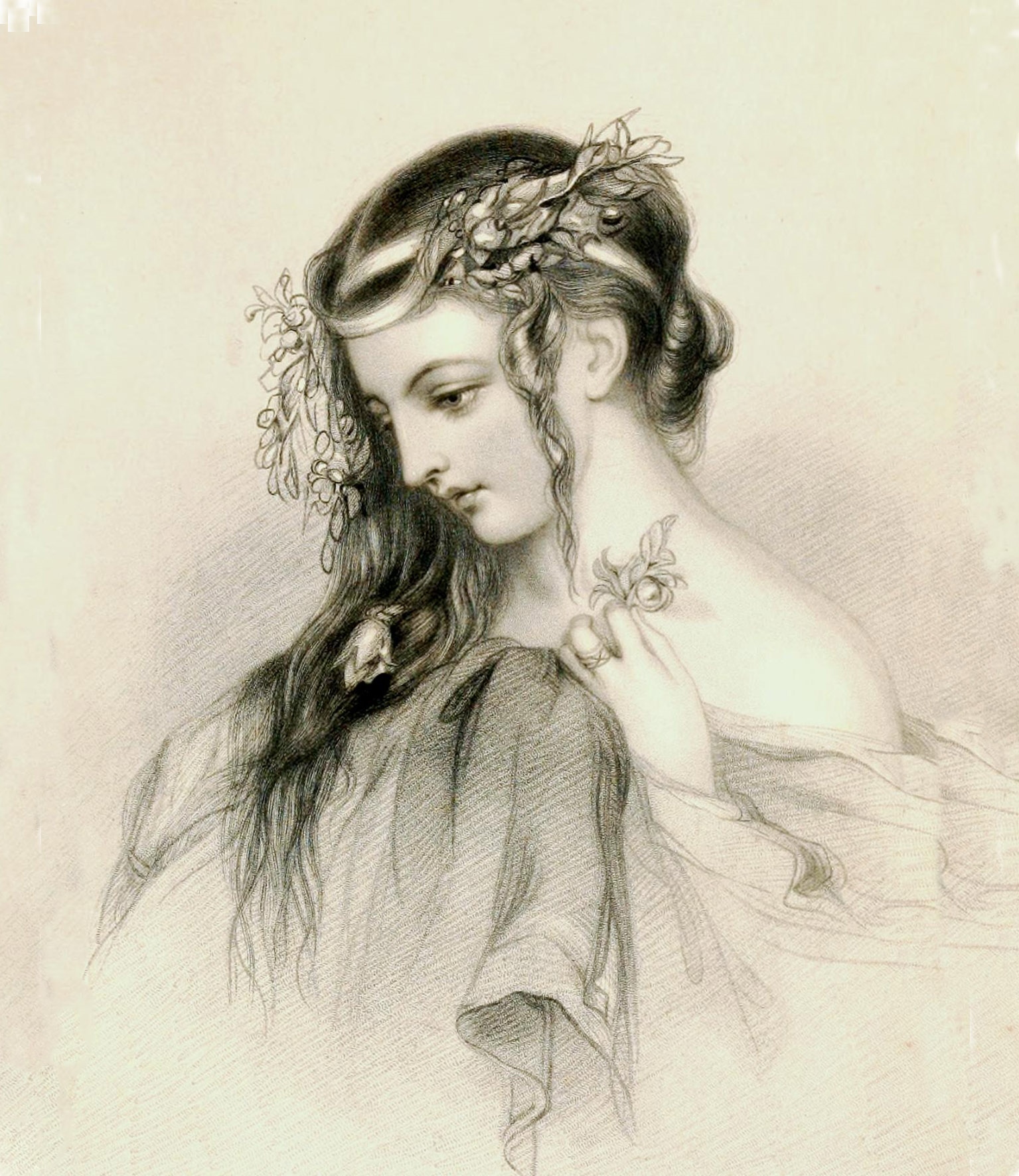 Как звали женщину изображенную на портрете. Портрет Гамлета и Офелии.