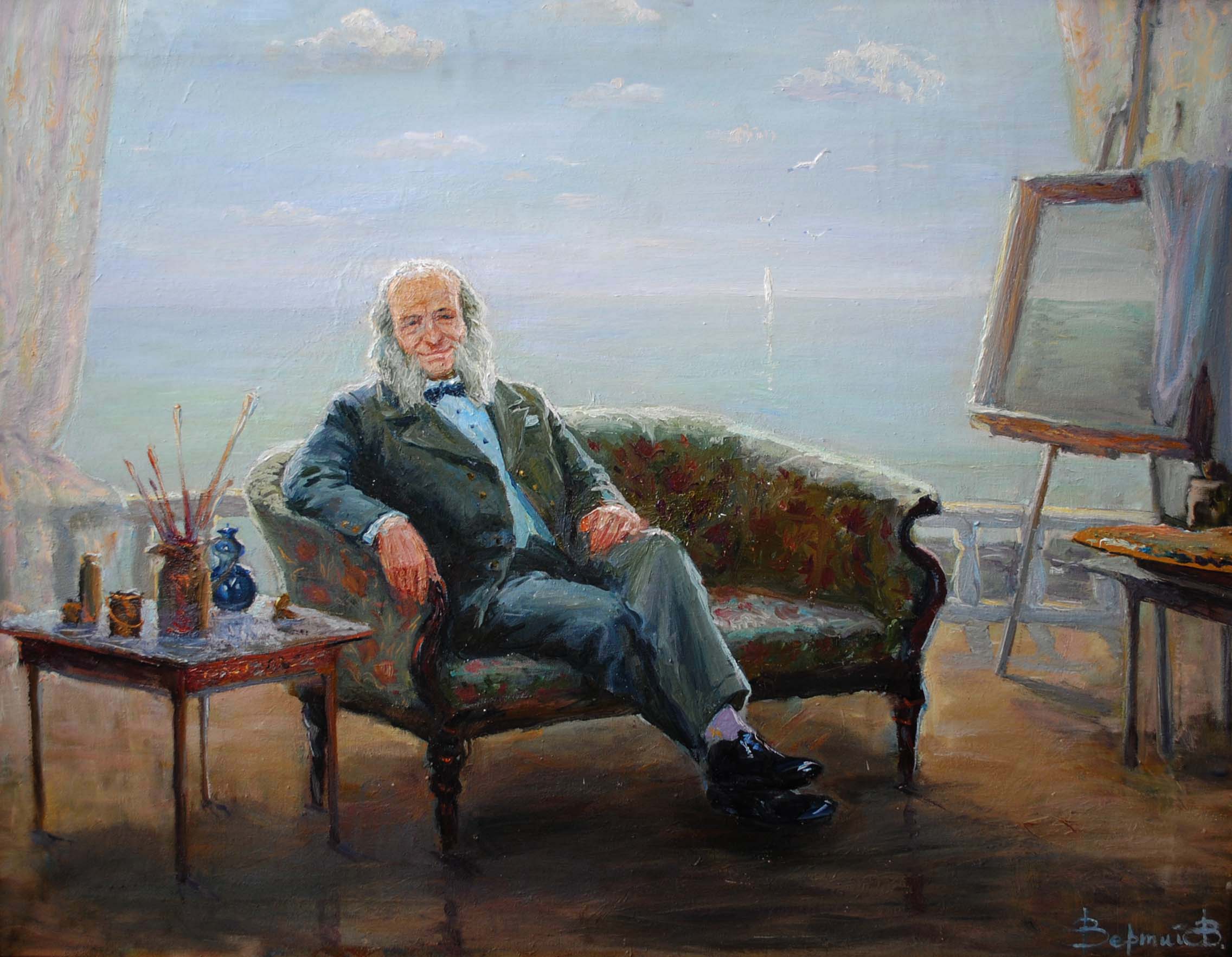 Жизнь и творчество ик айвазовского. Айвазовский автопортрет 1874.