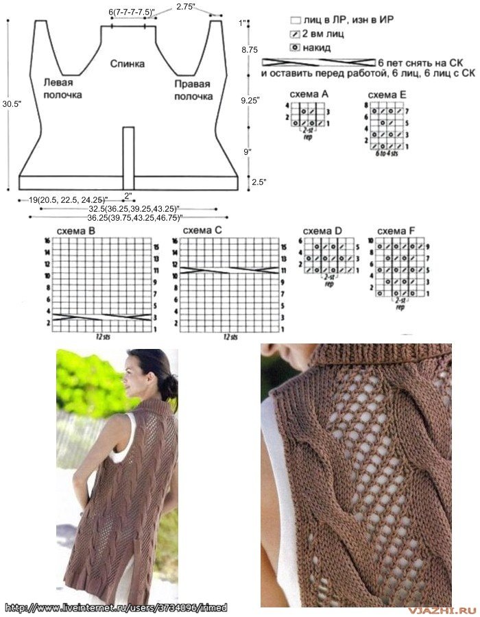 Вязание Жилета Спицами Для Женщин Модные Модели