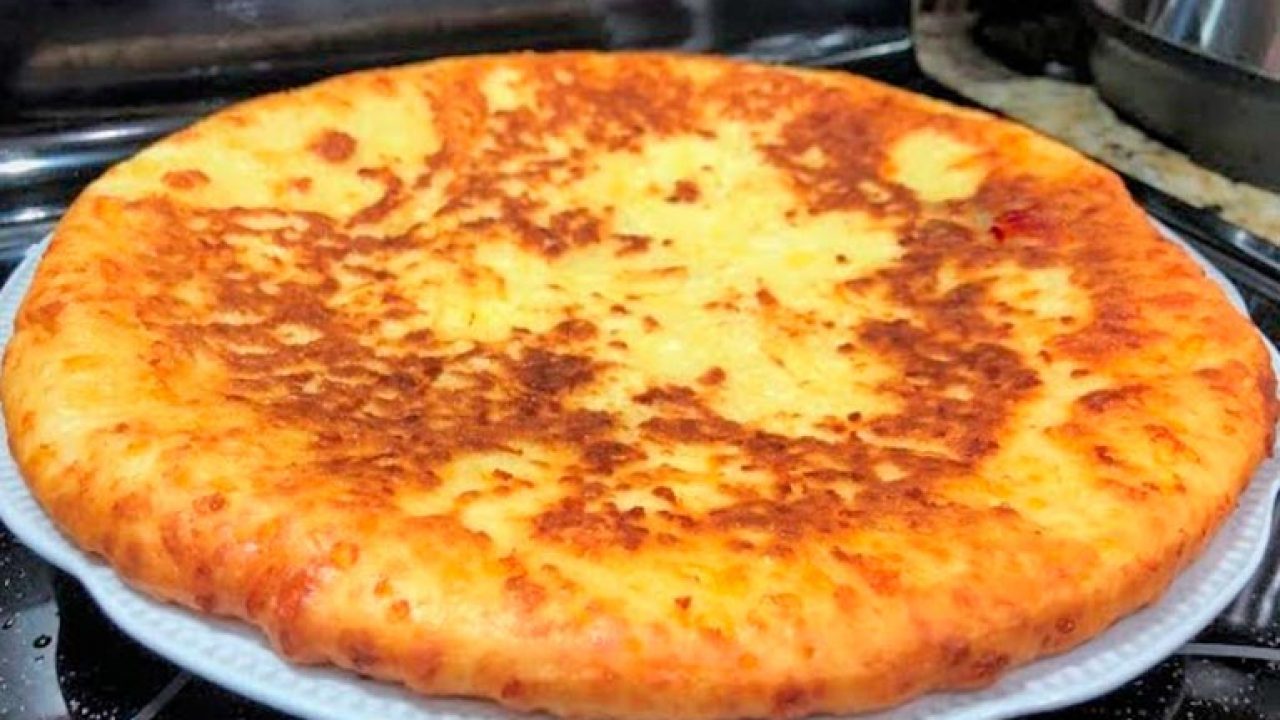 Сырный пирог на сковороде