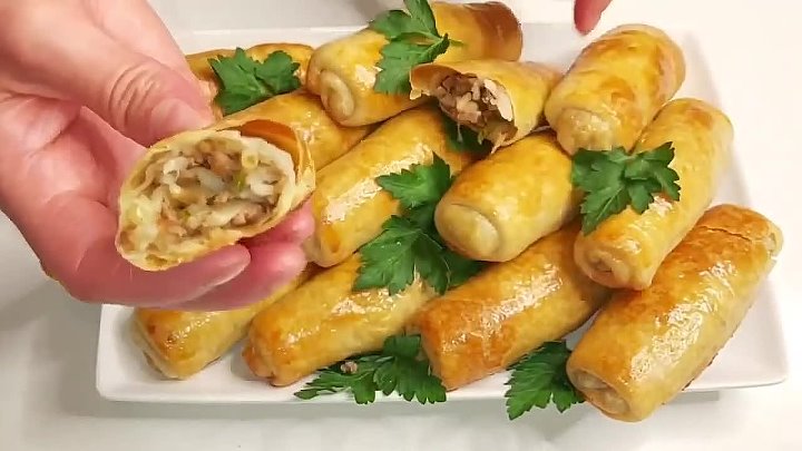 Трубочки с мясом