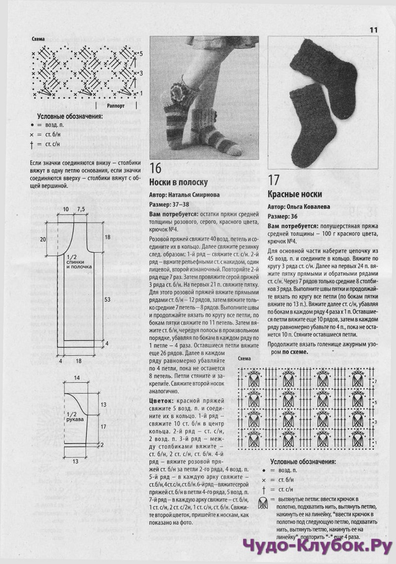 Вязаные носки резинка ажурная описание и схема