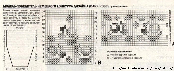 Цветы жаккардовые узоры спицами схемы и описание