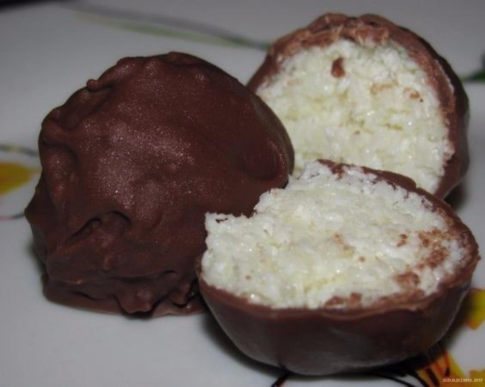 Вкусные кокосовые конфеты