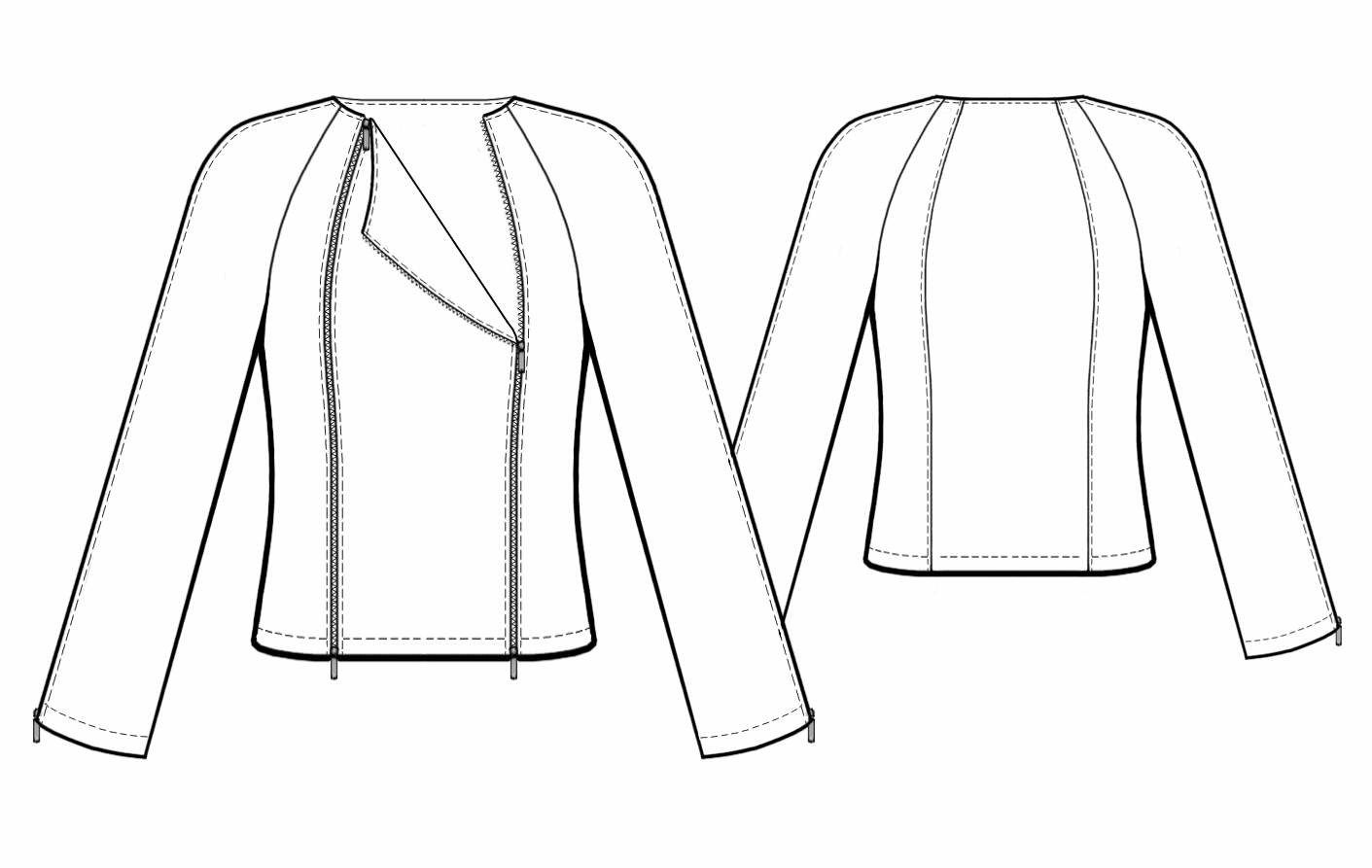 Укороченный пиджак женский выкройка
