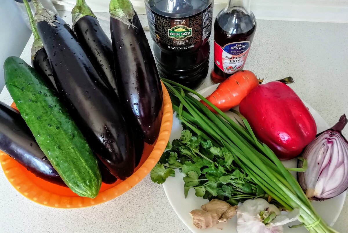 Дзен закуска быстрая из баклажанов