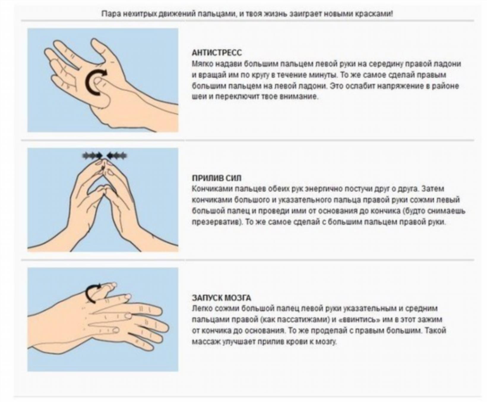 Кровь сильно прилила к рукам и голове. Массаж и самомассаж рук. Упражнения для пальцев. Упражнения для пальцев рук. Самомассаж кистей и пальцев рук.