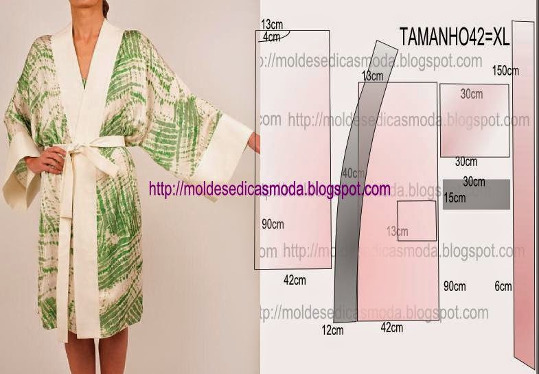 Как просто и быстро сшить халат кимоно