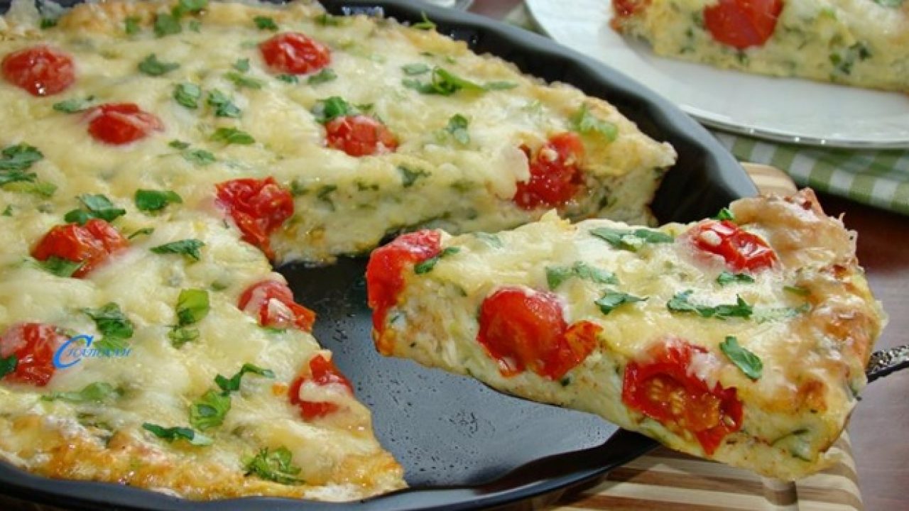 пицца из кабачков на сковороде с колбасой и сыром и помидорами на сковороде рецепт фото 105