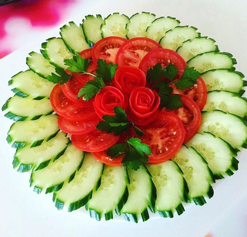Красивая сервировка блюд