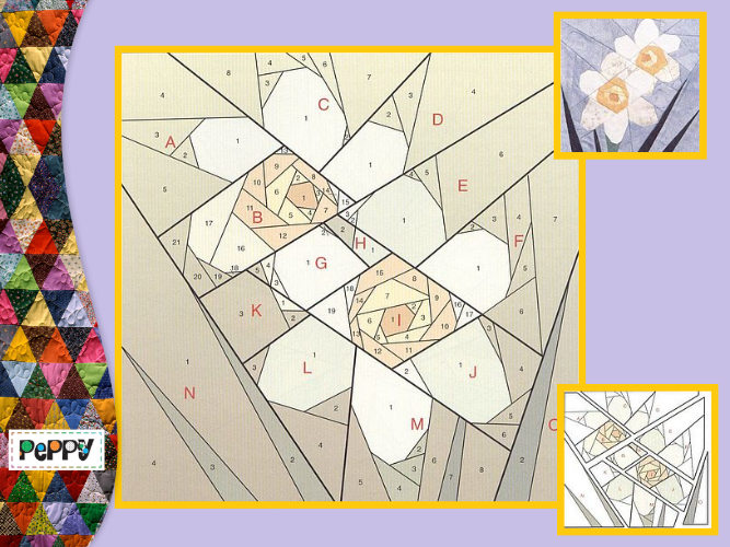 Asian craft design folded japanese patchwork project technique unique