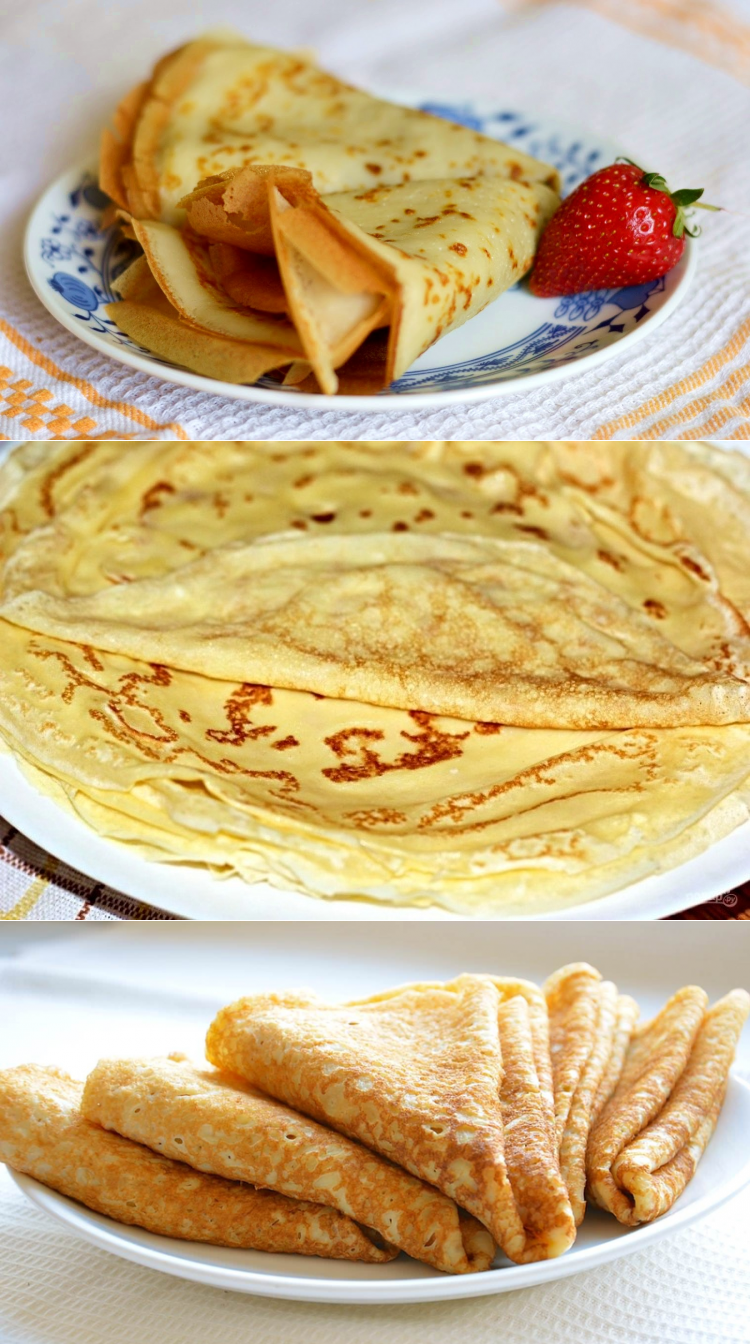 Сладкие вкусные блины