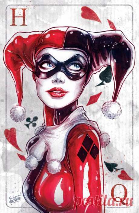 Harley Quinn NYCC 2014 Art Print by Fabvalle