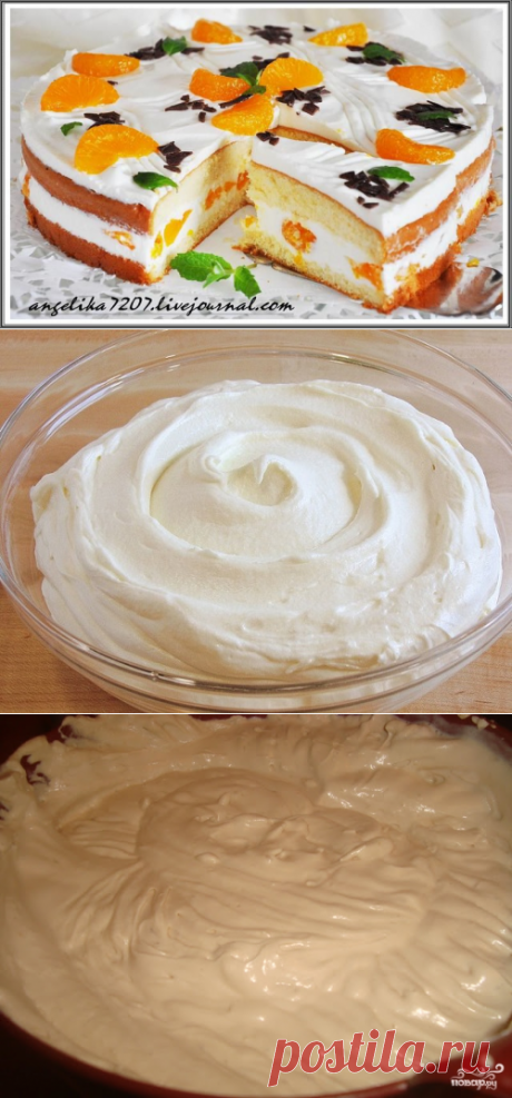 Творожные, йогуртовые кремы для тортов