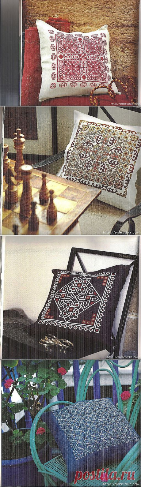 Вышивка крестом - марокканские мотивы. Схемы для вышивки. .
