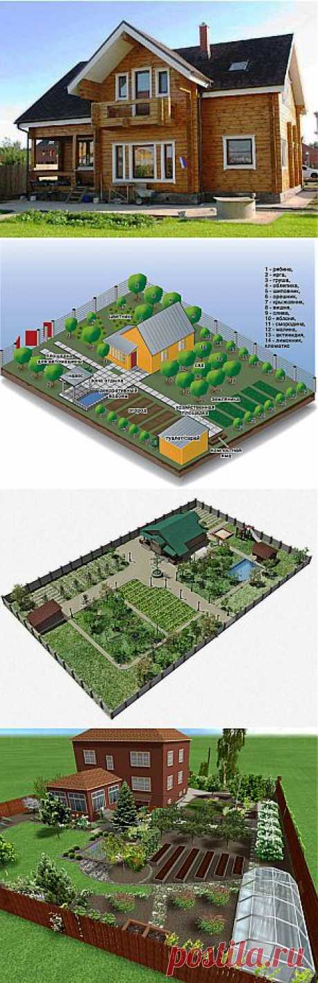 Как распланировать наши 6 соток на даче? | Самоцветик