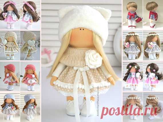 Interior Design Rag Doll, Baby Room Gift Idea Doll, Home Decoration Textile Doll, Russian Style Doll, Decor Art Doll Handmade by Maria L Hello, dear visitors!  This is handmade textile doll created by Master Maria L (Kazan, Russia). Doll can be made by Order. Doll is 25 cm (9.8 inch) tall.  All dolls on the photo are made by master Maria L. You can see all dolls by Maria L by search in our shop: