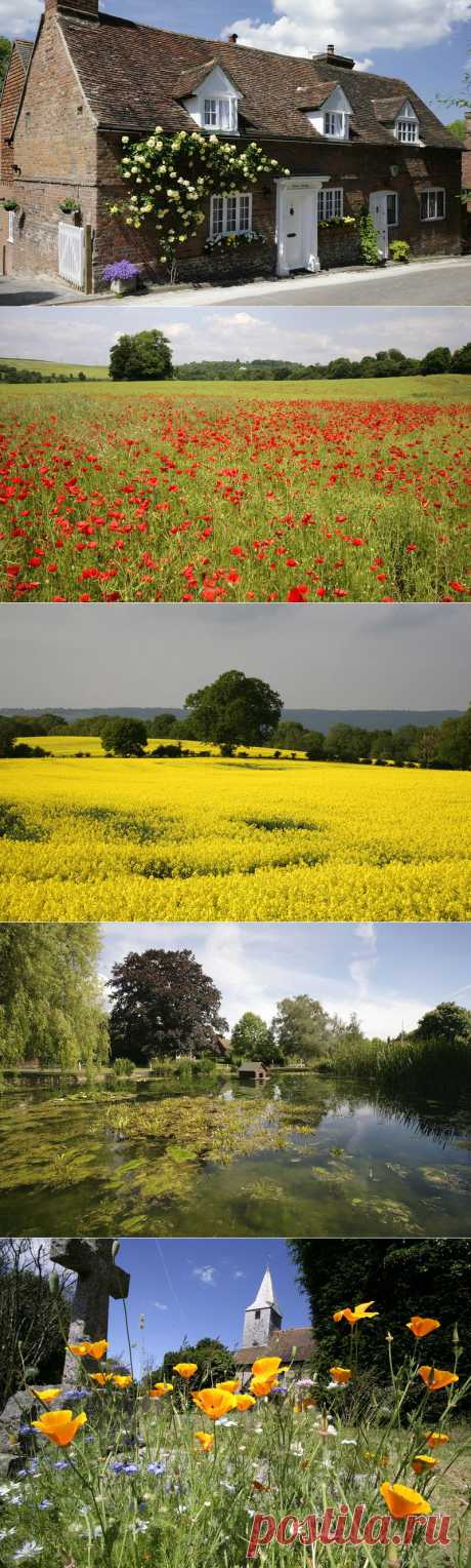 Деревни и природа графства Кент. Англия
