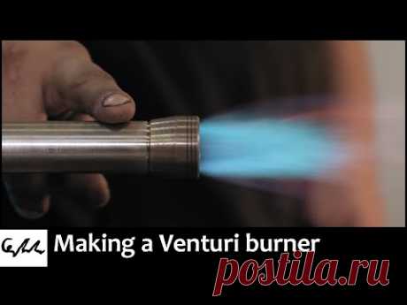 Stainless steel venturi forge burner - video - HomemadeTools.net