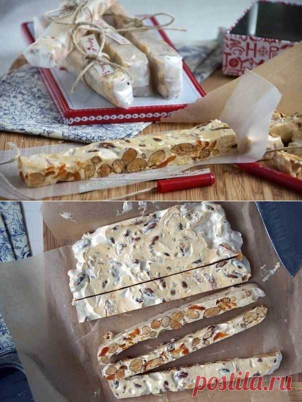 Мягкая нуга с орехами и курагой (Torrone morbido) +  "Нуга и туррон" 19 рецептов