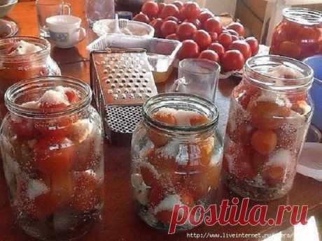 Обалденный рецепт засолки помидор в литровые банки