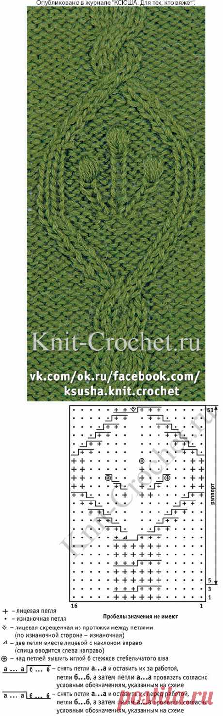 Рельефный узор с "шишечками" спицами. - Узоры для вязания спицами - Вязание спицами - Каталог статей - Вязание спицами и крючком