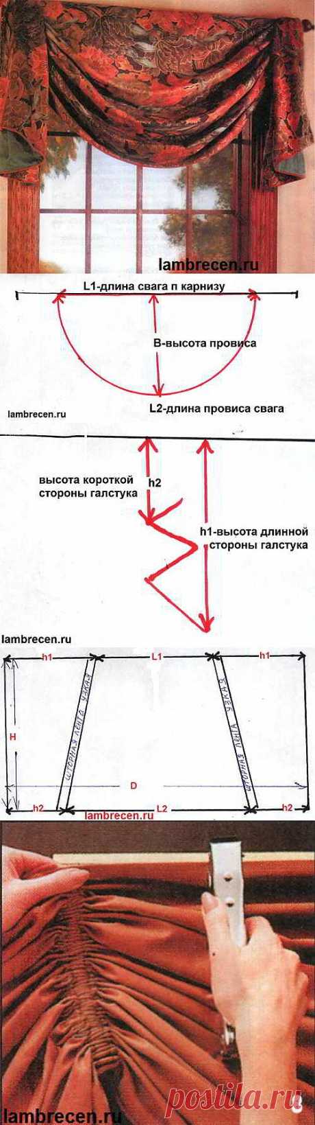 Ламбрекен из цельного куска ткани. | ШТОРЫ, ЛАМБРЕКЕНЫ, ДОМАШНИЙ ТЕКСТИЛЬ СВОИМИ РУКАМИ