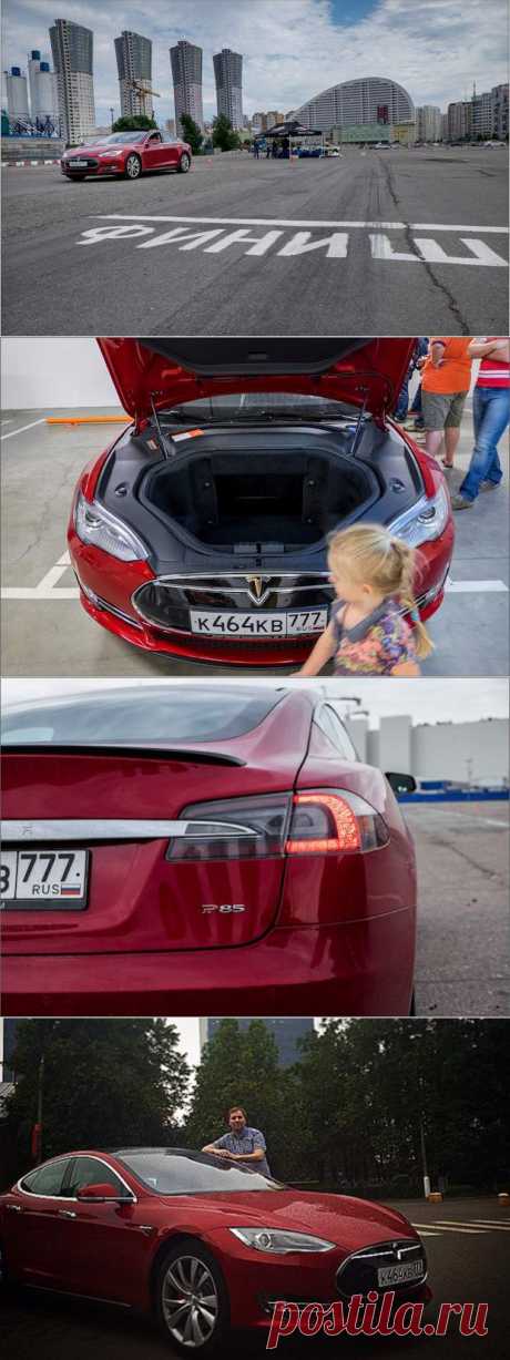 Tesla Model S добралась до Москвы