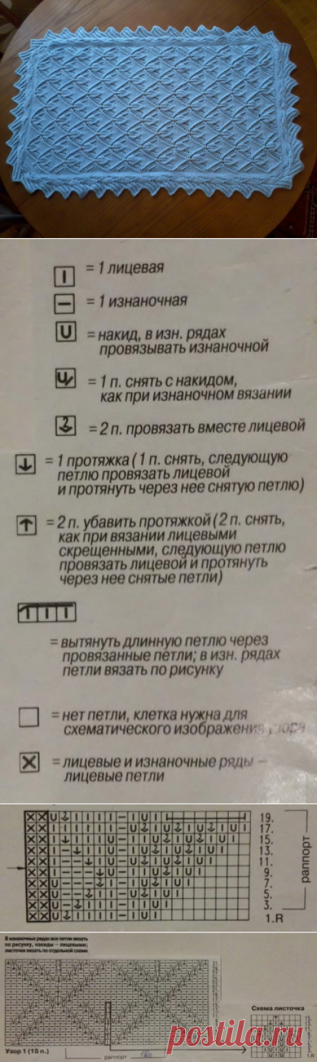 Голубой плед спицами: нежность и уют в каждой петельке