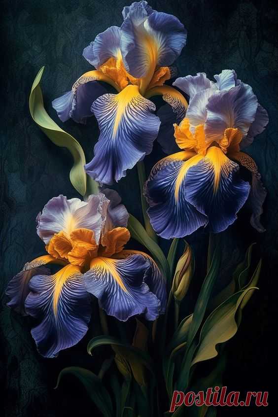Irises, midjourney