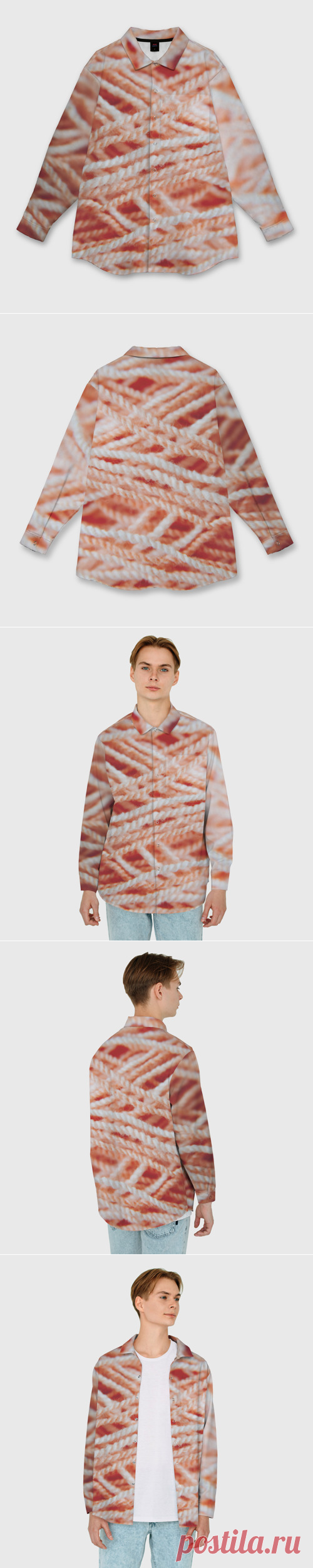 Мужская рубашка oversize 3D Нити - макро фото - купить по цене 4590 руб в интернет-магазине Всемайки, арт 3652185