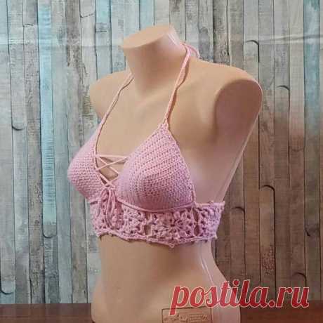 Pink Crochet Halter Top Made to order, Festival Wear, Summer Beach Wear, Rave Top, Hooping, Burning Man, Backless Top, Crop Top,Handmade Top There is joy found in purchasing handmade products that are made just for you and nobody else! And through July 4, if supplies last, you will receive the black lace choker free with your order! Would you like a different color? Convo me, I may have it. Would you like a brass pendant