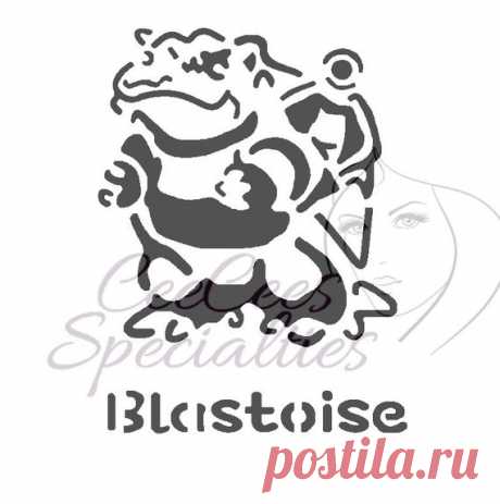 Poke - Blastoise When creating designs I always have a cake or cookie in mind, but every stencil is made to order and can be used many different ways no matter the crafting project you have in mind! You are purchasing a brand new 7 mil 100% Clear Acetate Stencil, safe to use on your food products,