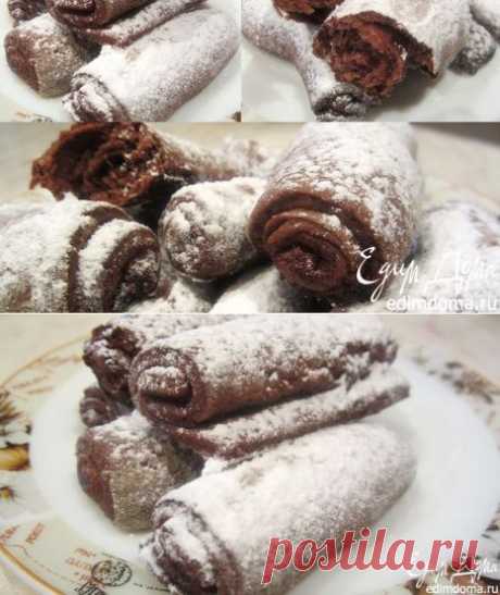 Шоколадное печенье &quot;Дровишки под снегом&quot; | Кулинарные рецепты от «Едим дома!»